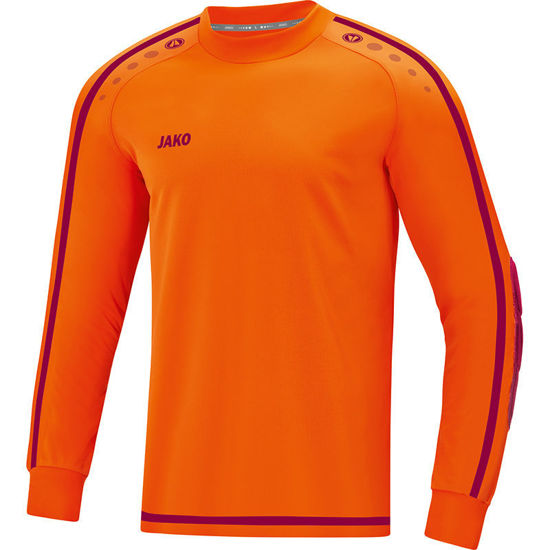 Afbeeldingen van JAKO Keepershirt Striker 2.0 fluo oranje/wijnrood (8905/19) - SALE